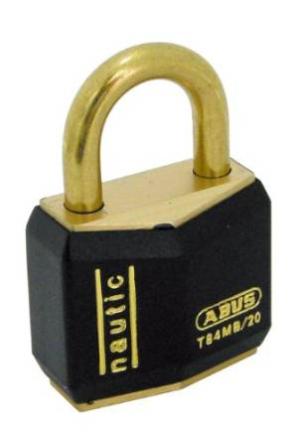 ABUS 真鍮南京錠 T84MB-20 同番   T84MB-20-KA