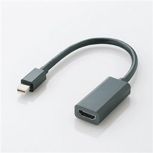 miniDisplayPortϊA_v^/forAPPLE/HDMI/ubN(AD-MDPHDMIBK)