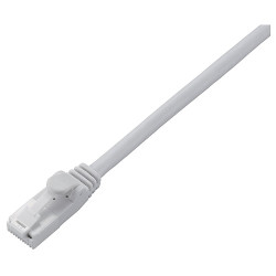 EU RoHS指令準拠 CAT5E対応 爪折れ防止 LANケーブル 2m/簡易パッケージ仕様(ホワイト)(LD-CTT/WH2/RS)