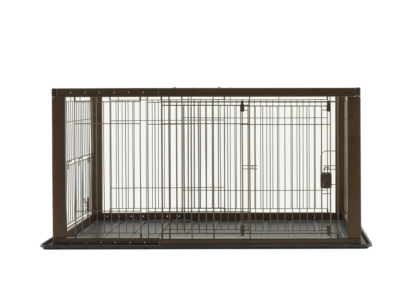 Ecjoy Ha046 Richell リッチェル 木製スライドペットサークル ワイド 小型犬 中型犬用 ダークブラウン Ecjoy Ha046 Richell リッチェル 木製スライドペットサークル ワイド 小型犬 中型犬用 ダークブラウン