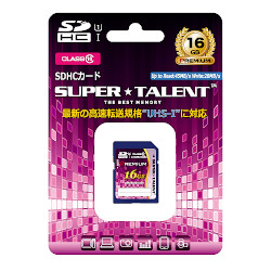 ST16SU1P [16GB] スーパータレント UHS-I SDHCメモリーカード 16GB Class10 ST16SU1P SUPER TALENT