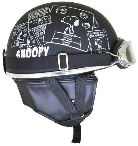SNOOPY ビンテージヘルメット　品番：SNV-01　カラー：コミック/マットブラック　サイズ：57～59㎝