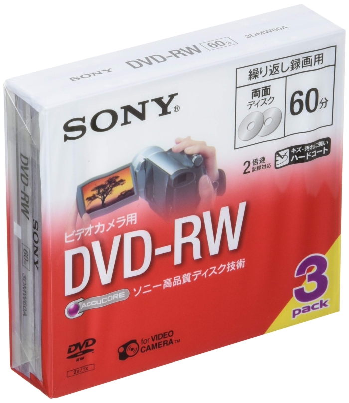 3DMW60A (DVD-RW 3g) AccuCORE^p^ 8cm DVD-RW 60  3pbN(3DMW60A) SONY \j[