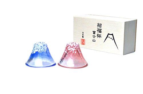 富士山冷酒杯揃え（青・赤）　　G635-T72