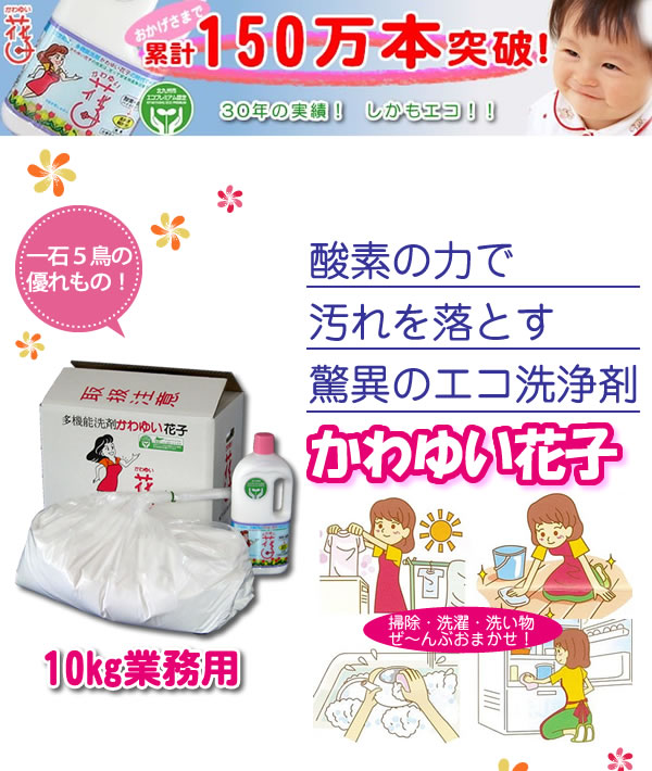 酸素系多目的洗剤 花子 10kg 業務用 (5168aj)