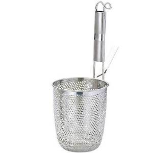 エコクリーン パイプ柄パンチング丸底てぼS UK18−8【AEK1702】 三宝産業