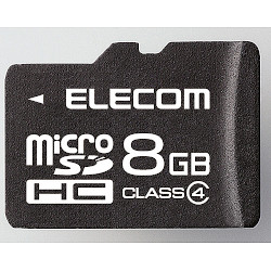 microSDHCJ[h Class4 8GB @lp ȈՃpbP[W MF-MSD008GC4 H MF-MSD008GC4/H 1pbN ELECOM GR