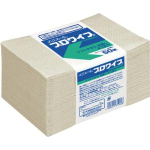 プロワイプ・ソフトタオル　405×315mm　未晒帯止め 2-1621-24