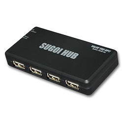 SUGOI HUB4XV[Y ubN A_v^t (USB2-HUB4XA-BK)