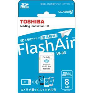 FlashAir W-03 SD-WE008G [8GB] Flash Air 8GB SD-WE008G(SD-WE008G) TOSHIBA 