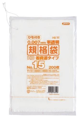 HDKi No.15 Ȏ Rt HDPE  0.007mm HQ15