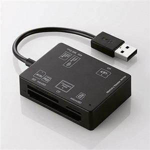 MR-A012BK [USB 58in1 ubN] [_C^/SD+MS+CF+XD/ubN(MR-A012BK) ELECOM GR