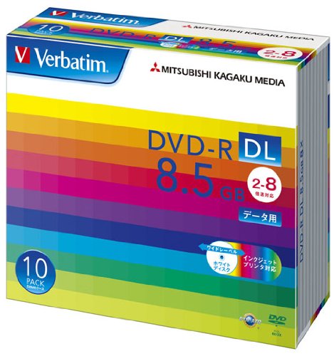 Verbatim DHR85HP10V1 (DVD-R DL 8{ 10g) Verbatim f[^pDVD-R DL Ж2w 8.5GB 2-8{ ChGA 5mmP[X 10 (DHR85HP10V1) MITSUBISHI OHd@