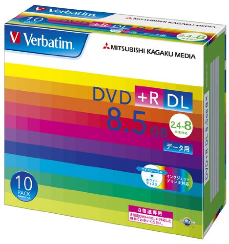 Verbatim DTR85HP10V1 f[^pDVD+R DL 8.5GB Chv^u XP[X 10(DTR85HP10V1)