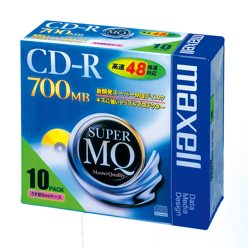 maxell f[^p CD-R 700MB 48{Ή 10 5mmP[X CDR700S.1P10S }NZ