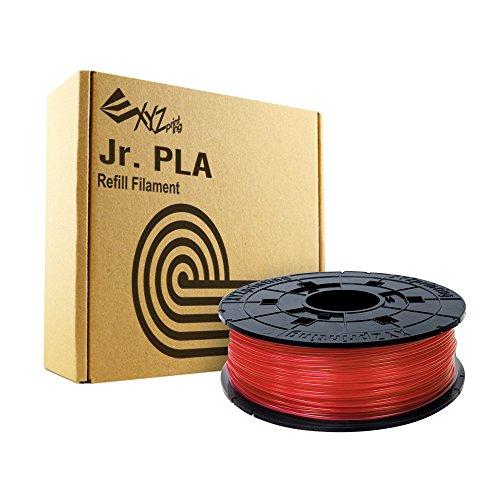  ダヴィンチ Jr. 専用 フィラメント(PLA樹脂)　クリアレッド RFPLCXJP02E 1個
