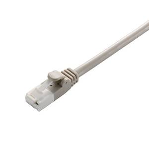 RoHS LANケーブル/CAT5E/爪折防止/3m/ライトグレー/簡易パッケージ(LD-CTT/LG3/RS)