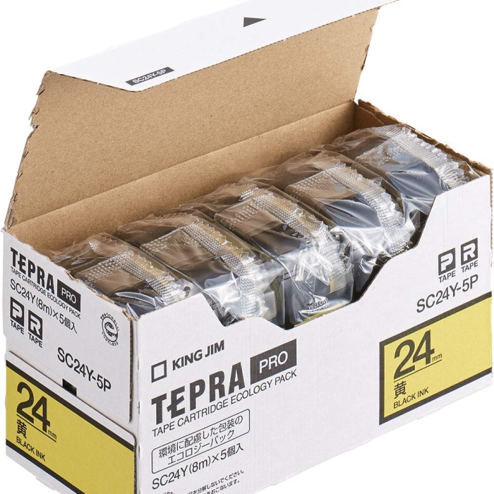 �L���O�W��  PRO�e�[�v SC24Y-5P ���ɍ��� 24mm 5��