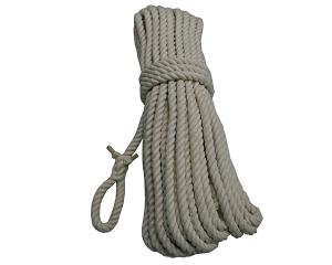 綿トラックロープ 約12mmX20m 両端リング加工