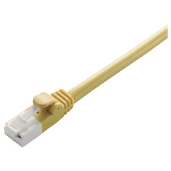 RoHS LANケーブル/CAT5E/爪折防止/2m/イエロー/簡易パッケージ(LD-CTT/Y2/RS)