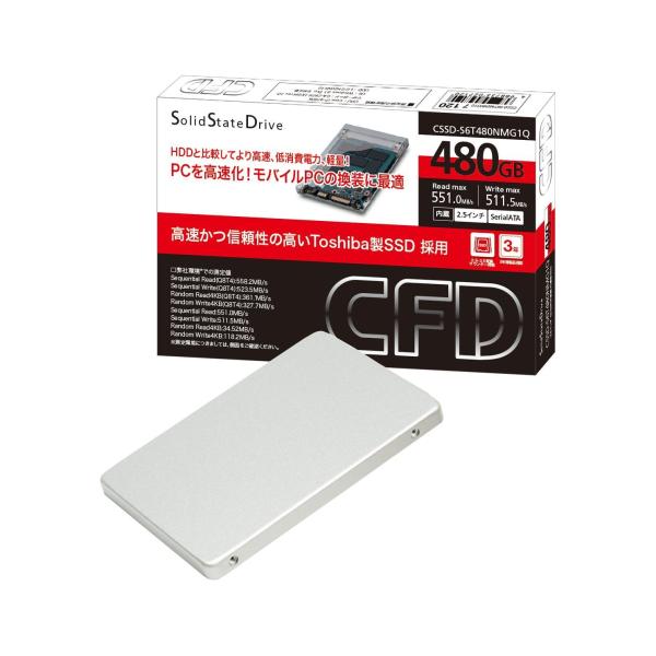 CSSD-S6T480NMG1Q SSD 480GB 2.5inch TOSHIBA ^ SATA6Gbps X^_[hf(CSSD-S6T480NMG1Q) CFD V[EGtEf[̔