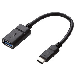 USB3-AFCM01NBK [0.15m ubN] GR USB3.1P[uUSB3.1P[u(Type-C-Standard-A) 0.15m USB3-AFCM01NBK(USB3-AFCM01NBK) ELECOM GR