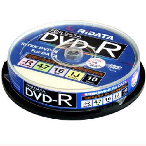 RiDATA D-R16X47G.PW10SP B f[^pDVD-R 4.7GB 1-16{ XshP[X10P