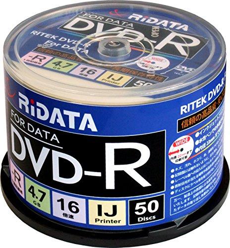 RiDATA D-R16X47G.PW50SP B f[^pDVD-R 4.7GB 1-16{ XshP[X50P