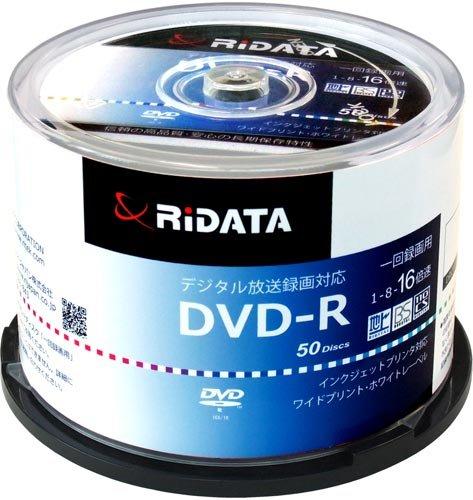 RiDATA D-RCP16X.PW50RD D ^pDVD-R 120 1-16{ XshP[X50P