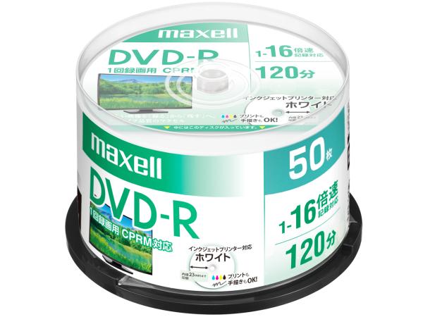 }NZ ^p DVD-R W120 16{ CPRM v^uzCg 50XshP[X DRD120PWE.50SP