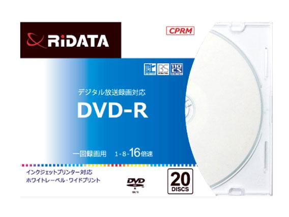 RiDATA DRCP16XPW20RDSCD ^pDVD-R Chvg[xfBXN 1`16{ 4.7GB 20XP[X(DRCP16XPW20RDSCD)