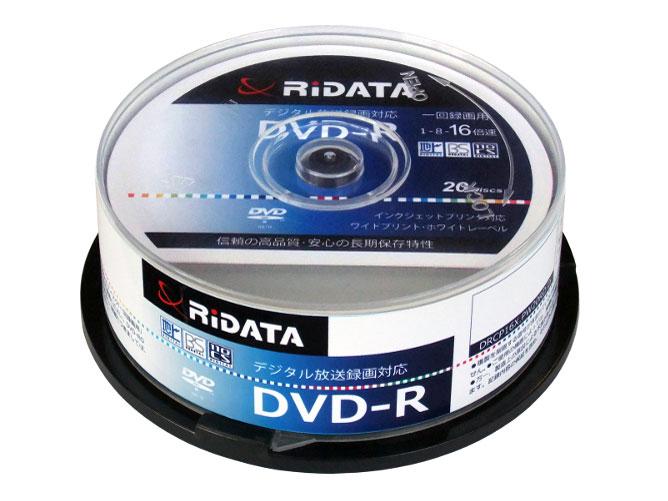 RiDATA DRCP16XPW20RDD ^pDVD-R Chvg[xfBXN 1`16{ 4.7GB 20XshP[X(DRCP16XPW20RDD)