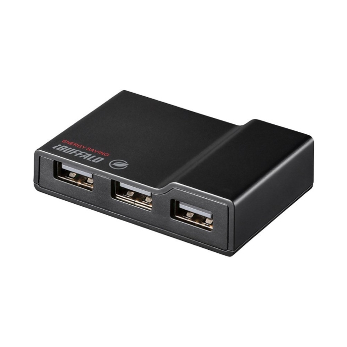 電源連動節電機能 4ポートセルフパワーハブ ブラック(BSH4AE12BK)