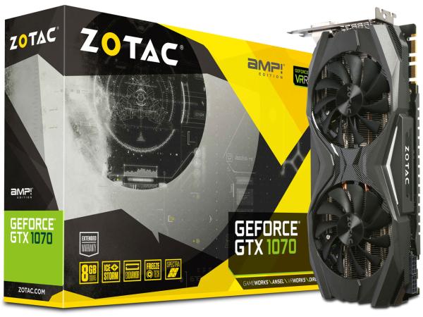 ZOTAC GeForce GTX 1070 AMP Edition ZT-P10700C-10P [PCIExp 8GB] ZTGTX1070-8GD5AMP01/ZT-P10700C-10P ZOTAC/PCP