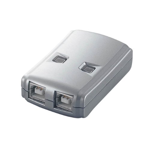  エレコム USB切替器 手動 2.0対応 2台 ロック機能付 USS2-W2