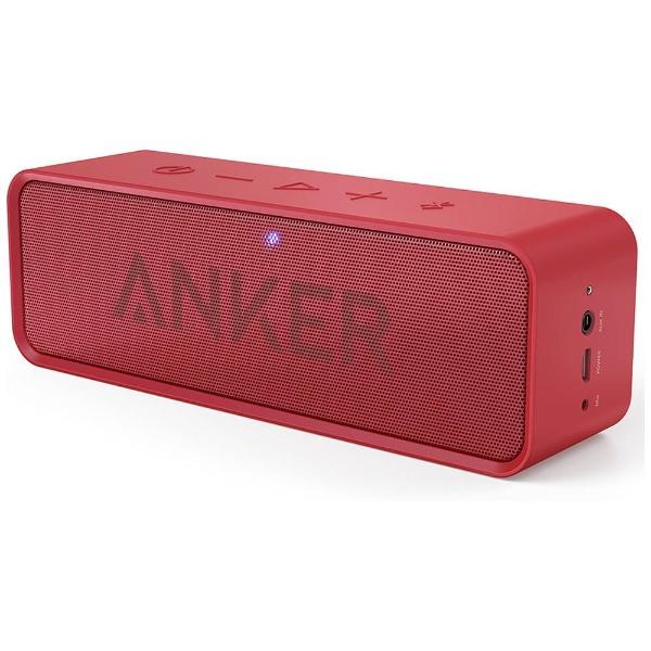 Anker SoundCore |[^u Bluetooth4.0 Xs[J[ red A3102091(A3102091)