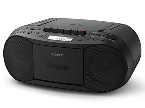 CDラジカセ レコーダー CFD-S70 : FM/AM/ワイドFM対応 録音可能 ブラック CFD-S70 B