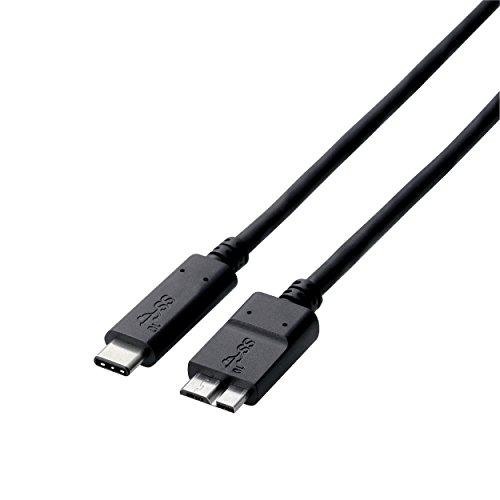 USB3.1ケーブル/Gen2/C-microBタイプ/認証品/3A出力/0.5m/ブラック(USB3-CMB05NBK)