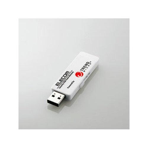  エレコム MF-PUVT364GA1 セキュリティ機能付USBメモリー(トレンドマイクロ)/64GB/1年ライセンス/USB3.0(MF-PUVT364GA1)