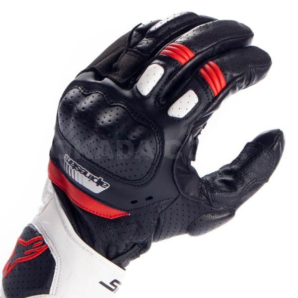 yKwOɎdlmFzSP-5 LEATHER GLOVE 123 BK WH RD L