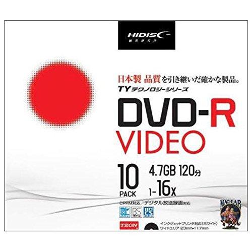 HI DISC TYDR12JCP10SC ^pDVD-R 120 1-16{ 5mmXP[X10pbN