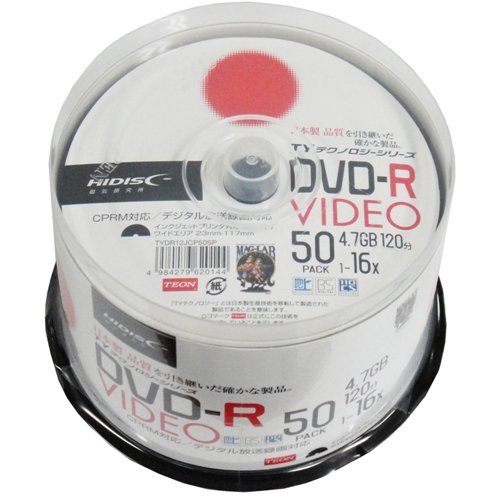 TYDR12JCP50SP [DVD-R 16{ 50g] HI DISC TYDR12JCP50SP ^pDVD-R 120 1-16{ XshP[X50P