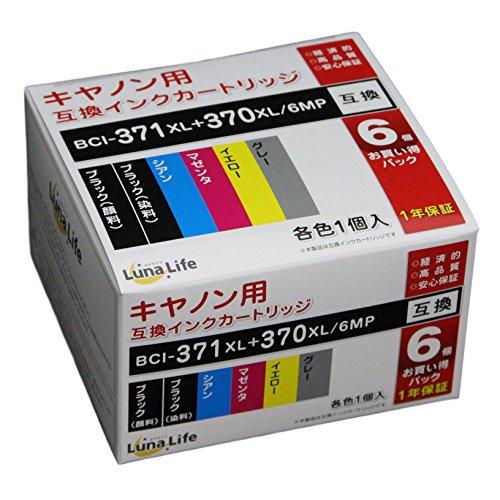 Luna Life  Lmp BCI-371XL+370XL/6MP ݊CNJ[gbW LN CA370+371/6P