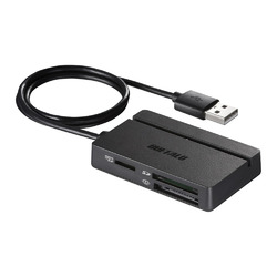 USB2.0 }`J[h[_[ X^_[hf ubN(BSCR100U2BK) BUFFALO obt@[