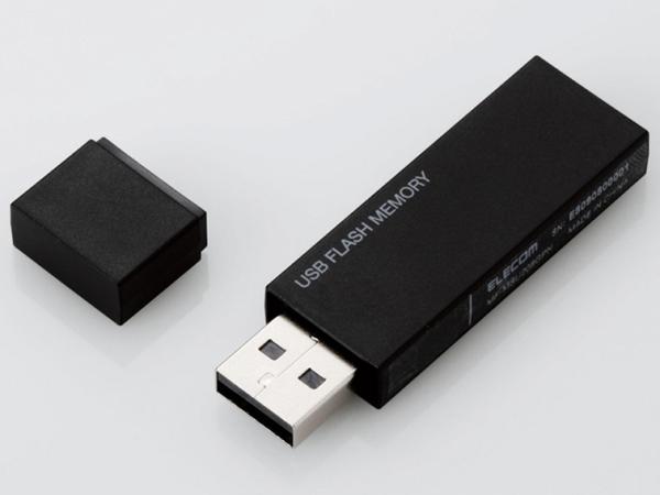エレコム MF-MSU2B32GBK キャップ式USBメモリ ブラック 32GB(MF-MSU2B32GBK)