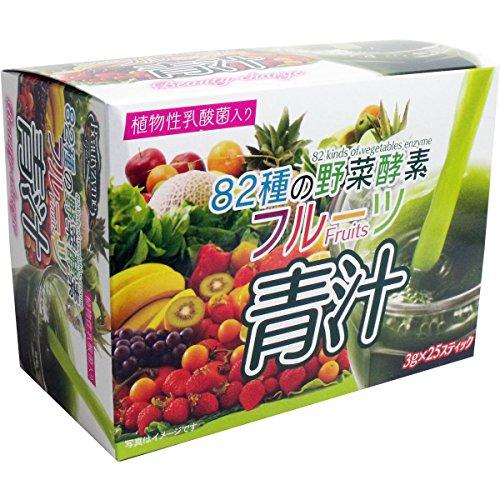  82種の野菜酵素 フルーツ青汁 3g×25スティック