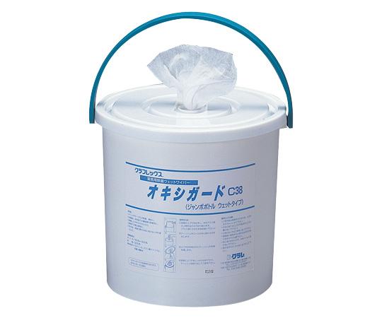 オキシガード　業務用対物除菌ウェットワイパー　ジャンボボトルタイプ詰め替え用　３００枚入り6-8580-11