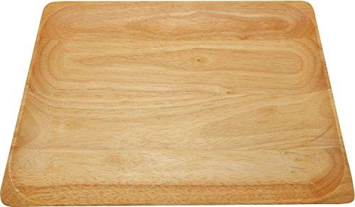 (丸和貿易)ラバーウッド レクタングルプレート  (L) 100380602