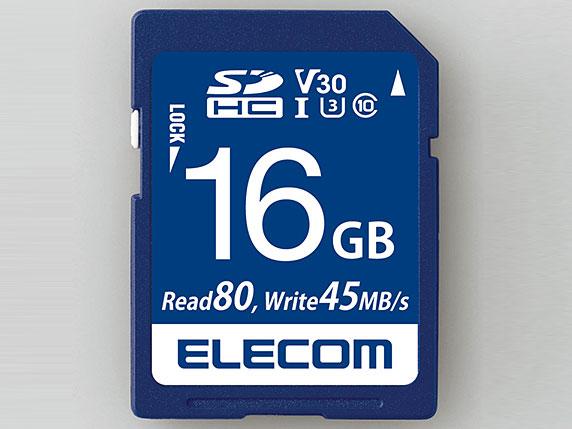 SDHCカード　データ復旧サービス付　ビデオスピードクラス対応　UHS-I　U3　80MB/s　16GB  MF-FS016GU13V3R 1枚