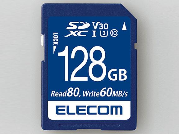 SDXCカード　データ復旧サービス付　ビデオスピードクラス対応　UHS-I　U3　80MB/s　128GB  MF-FS128GU13V3R 1枚
